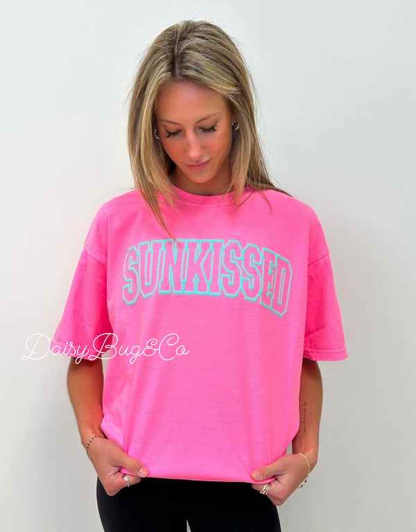SUNKISSED PUFF PRINT PRE ORDER NEON PINK