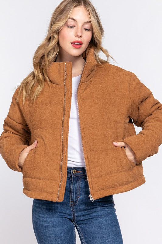 Callie Corduroy Puffer