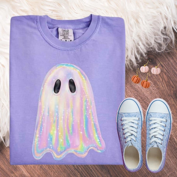 Watercolor Ghostie Comfort Colors Tee