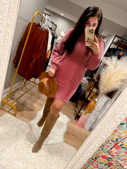 Hollie Long Sleeve Ribbed Dress