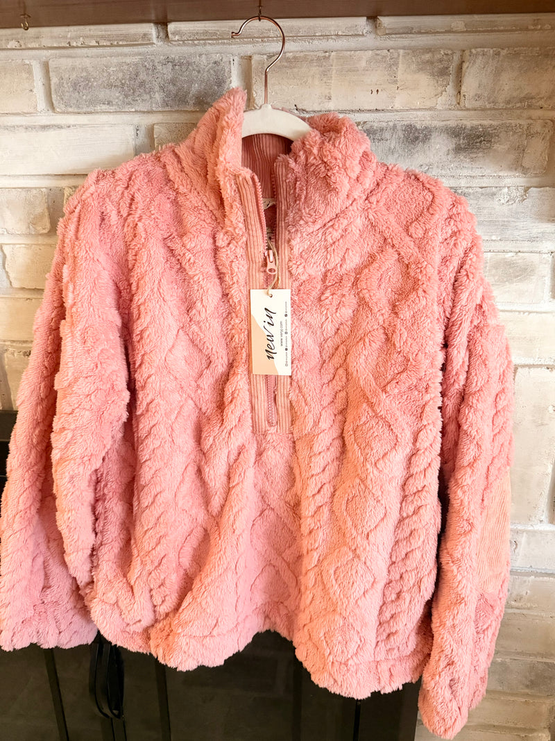 Pink Puffin Teddy Pullover