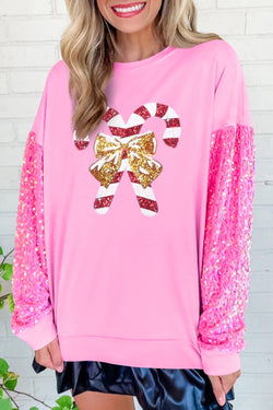 Sparkle Candy Cane Sweater