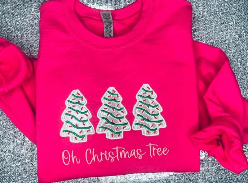 Oh Christmas Tree Embroidered