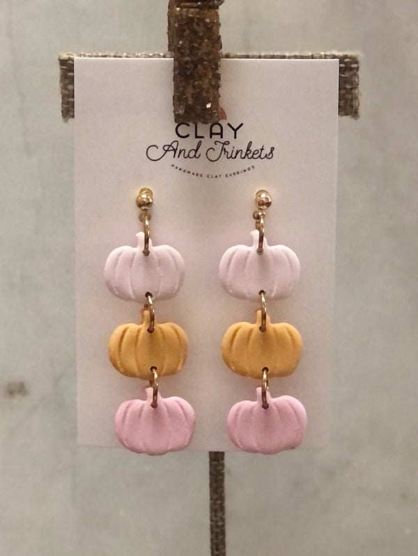 Pastel Pumpkin Dangles