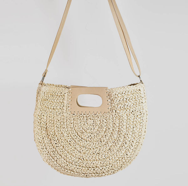 Straw luxe tote bag